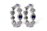 A001-64002: EARRINGS .20 SAPP .25 TGW