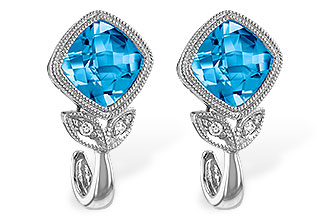 A188-06793: EARR 2.12 BLUE TOPAZ 2.14 TGW