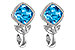 A188-06793: EARR 2.12 BLUE TOPAZ 2.14 TGW