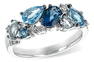 A189-82266: LDS RG 2.05 BLUE TOPAZ 2.16 TGW