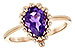 A189-85884: LDS RING 1.06 CT AMETHYST