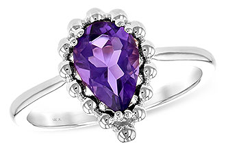 A189-85884: LDS RING 1.06 CT AMETHYST