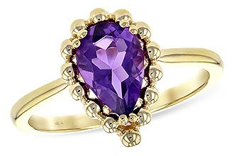 A189-85884: LDS RING 1.06 CT AMETHYST