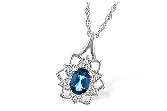 A189-88557: NECK .47 BLUE TOPAZ .56 TGW