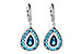 A190-76793: EARR 3.15 TW BLUE TOPAZ 3.32 TGW