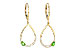 A190-80420: EARR .33 GREEN GARNET .49 TGW