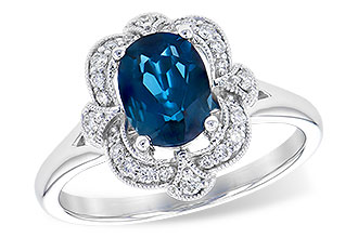 A273-52211: LDS RG 1.35 LONDON BLUE TOPAZ 1.50 TGW