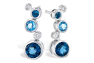 A273-52257: EARR 2.27 BLUE TOPAZ 2.40 TGW
