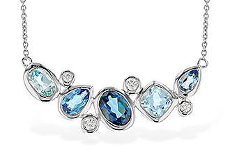 A274-42193: NECK 2.57 BLUE TOPAZ TW 2.72 TGW (18")