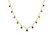 A274-43120: NECK .90 TW MULTI-COLOR SAPPH & GREEN GARNET (18")
