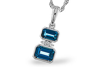 A275-29511: NECK .95 TW LONDON BLUE TOPAZ .98 TGW