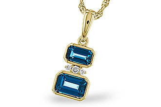A275-29511: NECK .95 TW LONDON BLUE TOPAZ .98 TGW