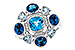 A275-30375: LDS RG 3.19 TW BLUE TOPAZ 3.25 TGW