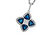 A275-32193: NECKLACE 2.79 LONDON BLUE TOPAZ 2.85 TGW