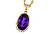A275-35820: NECKLACE 2.70 AMETHYST 2.76 TGW (12x8MM OV)