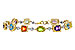 A275-35857: BRACELET 4.63 SEMI-PREC (AMY,BT,CIT,PER) 5.05 TGW