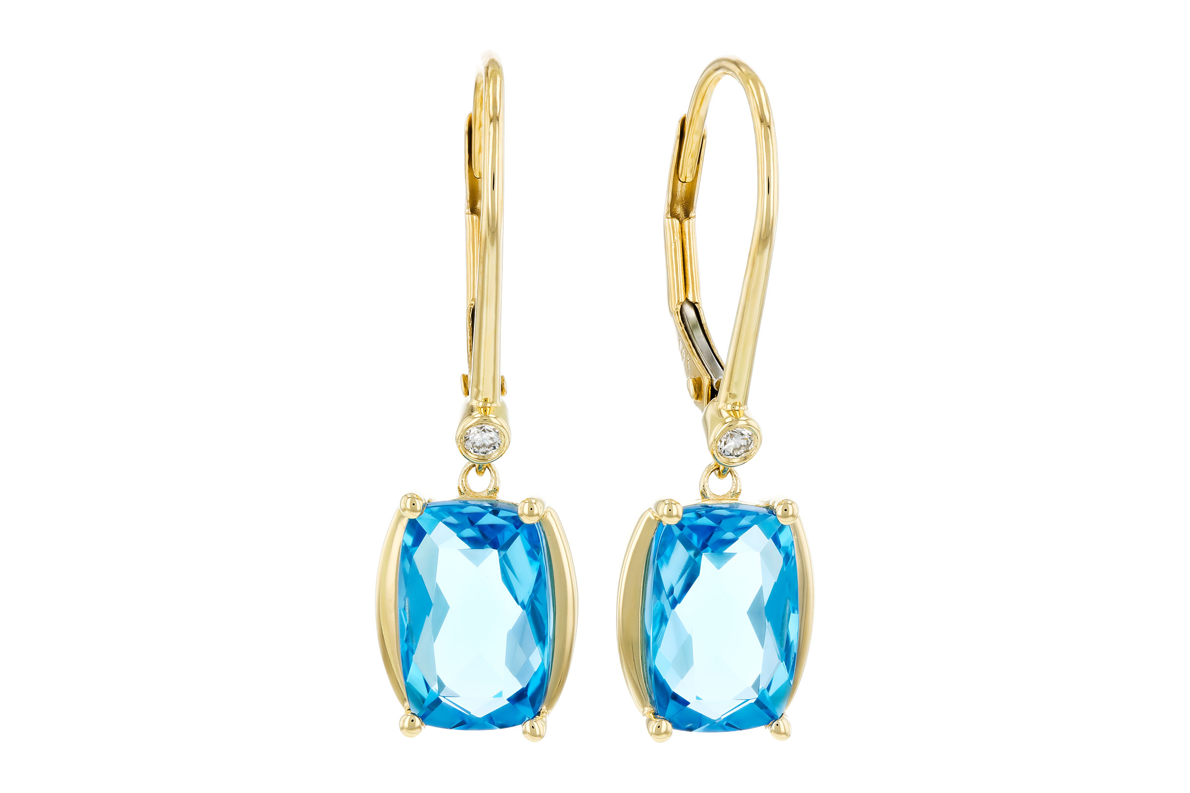 A276-20384: EARRINGS 3.82 TW BLUE TOPAZ 3.85 TGW (9x6MM BT)