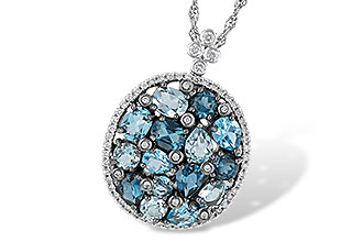 B188-04075: NECK 3.12 BLUE TOPAZ 3.41 TGW