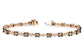 B188-96766: BRACELET 3.05 BROWN DIA 4.10 TW
