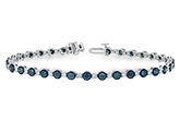 B188-99457: BRACELET 2.35 BLUE DIA 3.17 TW