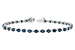 B188-99457: BRACELET 2.35 BLUE DIA 3.17 TW