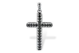 B189-82229: PENDANT .34 BLK DIAS .81 TW