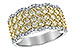 B189-84948: LDS DIA WED RG 1.51 YELLOW DIAS 1.80 TW