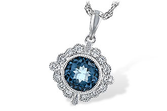 B189-84957: NECK .98 BLUE TOPAZ 1.10 TGW