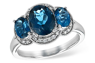 B189-88566: LDS RG 4.20 BLUE TOPAZ 4.33 TGW