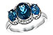 B189-88566: LDS RG 4.20 BLUE TOPAZ 4.33 TGW