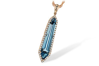 B190-73148: NECK 3.47 LONDON BLUE TOPAZ 3.70 TGW