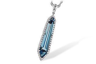 B190-73148: NECK 3.47 LONDON BLUE TOPAZ 3.70 TGW