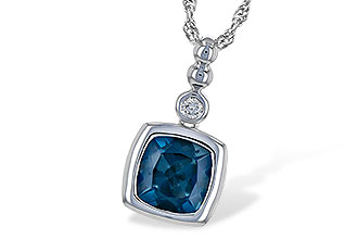 B190-75829: NECK 1.50 LONDON BLUE TOPAZ 1.54 TGW