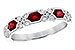 B273-49466: LDS WED RG .74 RUBY 1.00 TGW (4x3MM RUBY)