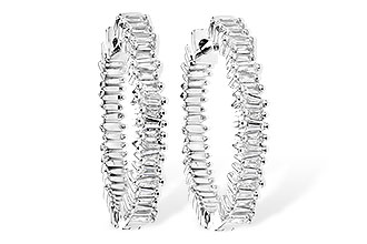 B273-51320: EARR .35 CTS TW BAGUETTE DIAS