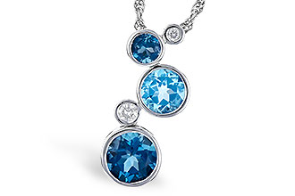 B273-52257: NECK 2.30 BLUE TOPAZ 2.40 TGW