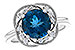 B274-39529: LDS RG 2.90 LONDON BLUE TOPAZ 3.05 TGW (9MM LBT)