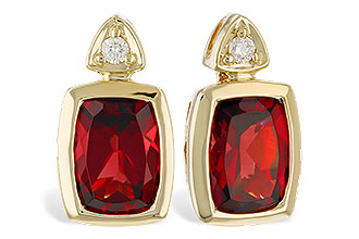 B274-40429: EARR 1.90 TW GARNET 1.94 TGW (7x5MM GAR)