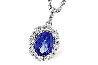 B274-40448: NECK 1.02 TANZANITE 1.32 TGW (8x6 OVAL)