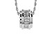 B274-44929: NECKLACE .46 TW BAGUETTE