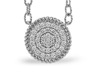 B274-44948: NECKLACE .32 TW (18")