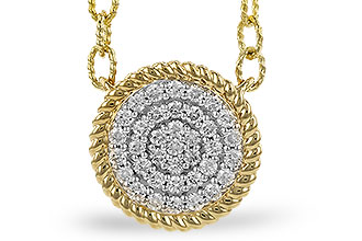 B274-44948: NECKLACE .32 TW (18")