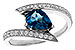 B275-28575: LDS RG 1.04 LONDON BLUE TOPAZ 1.28 TGW (8x6MM)
