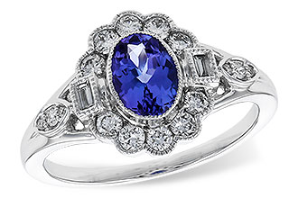 B275-28602: LDS RG .80 TANZANITE 1.20 TGW (7x5MM OV)