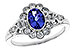B275-28602: LDS RG .80 TANZANITE 1.20 TGW (7x5MM OV)