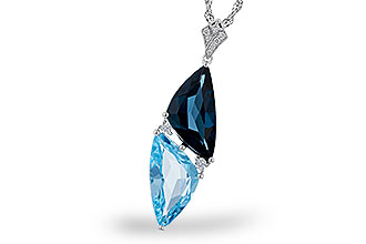 B275-29502: NECK 6.87 BLUE TOPAZ 6.97 TGW