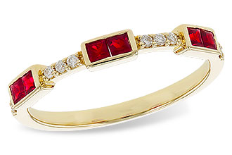 B275-32184: LDS WED RG .34 RUBY .41 TGW