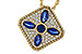 B275-32193: NECKLACE .89 TW SAPPHIRE 1.20 TGW