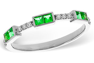 B275-32248: LDS WED RG .23 TW EMERALD .30 TGW