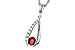 B275-32266: NECKLACE .34 RUBY .50 TGW (5x4 RUBY)
